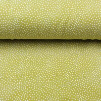 French Terry, Sweat Stoff, Sommersweat, Tiny Dots lime