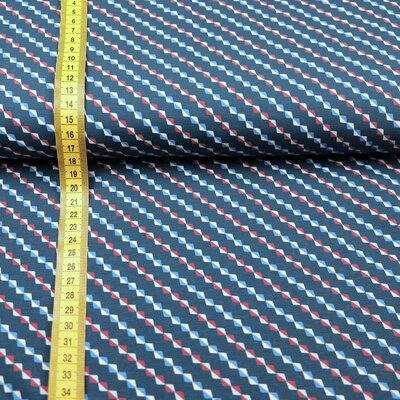 Jersey Summer Stripes dunkelblau 0,5 m