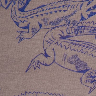 Jersey Swafing Crocodiles Krokodil by Cherry Picking blau-grau