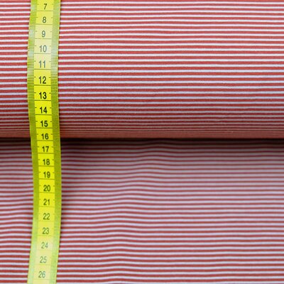 Bio Jersey Stoff Streifen Ringel magenta rot, Premiumqualität