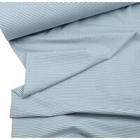 Bio Jersey Stoff Streifen Ringel blau grau, Premiumqualität