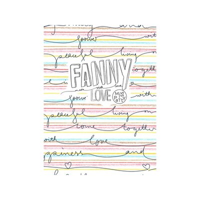 Bio Jersey Lillestoff Schriftzug Fanny Love Wording