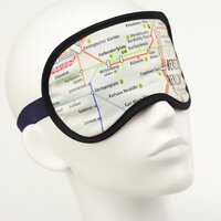 Schlafmaske, Augenmaske, Schlafbrille - U-Bahn Berlin1 -...