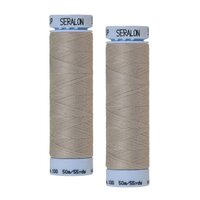 2x 50 m Amann Nhgarn Allesnher Seralon - 0331 - Ash Mist