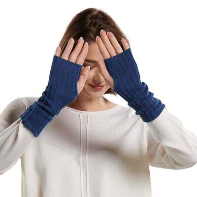 Armstulpen Damen, Pulswrmer, 100% WOLLE Merino lavendel