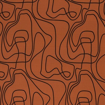 Viskose Stoff Linien, Swafing abstrakt terrakotta