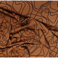 Viskose Stoff Linien, Swafing abstrakt terrakotta
