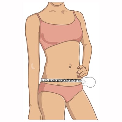 Maßband Körper BMI Bodymass Fitness Bandmaß