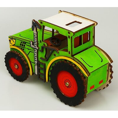Bastelset Basteln Kinder Holz Auto Traktor
