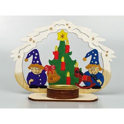 Bastelset Basteln Weihnachten Holz Wichtel Baum