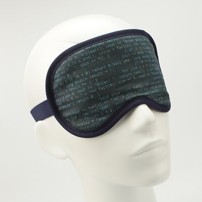 Schlafmaske, Augenmaske, Schlafbrille - Computer- HANDMADE IN GERMANY