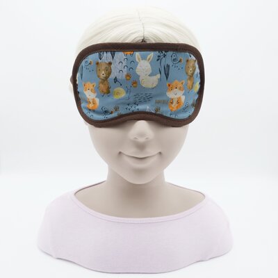 Schlafmaske Kinder, Augenmaske, Schlafbrille Kinder - Waldtiere - HANDMADE GERMANY