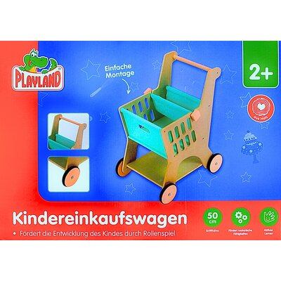 Einkaufswagen Kinder Holz, Kindereinkaufswagen, Holzspielzeug ab 2 Jahre