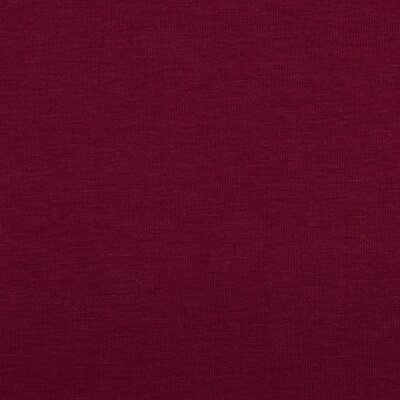 0,50 m Hochwertiger Jersey Stoff uni, Markenware Swafing Vanessa bordeaux rot