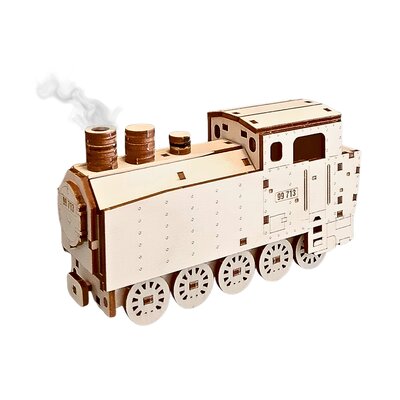 Rucherhaus Holz Bastelset Basteln Weihnachten Eisenbahn Lokomotive