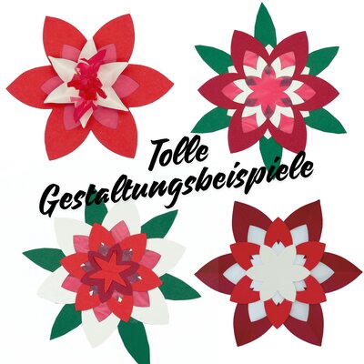 Bastelset Fensterdeko Fensterbilder Weihnachten Papiersterne