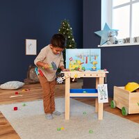 Werkbank Kinder Holz, Kinderwerkzeug, Holzspielzeug ab 3...